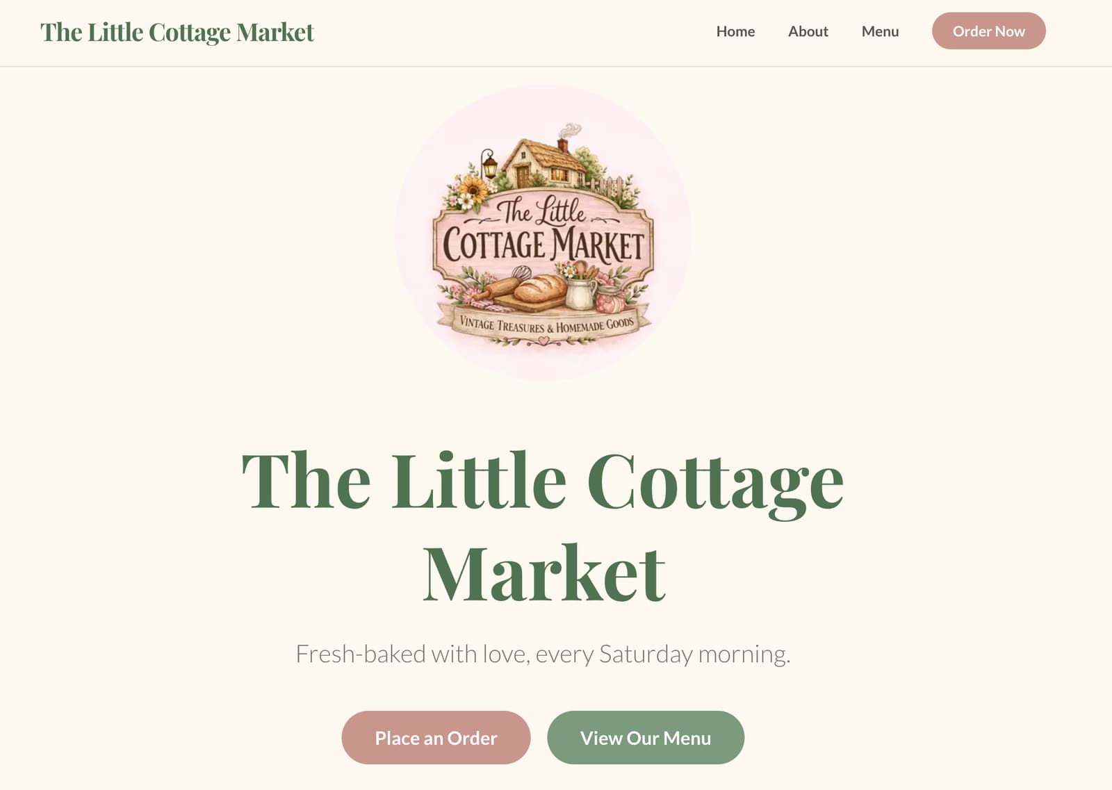 The Little Cottage Market project preview